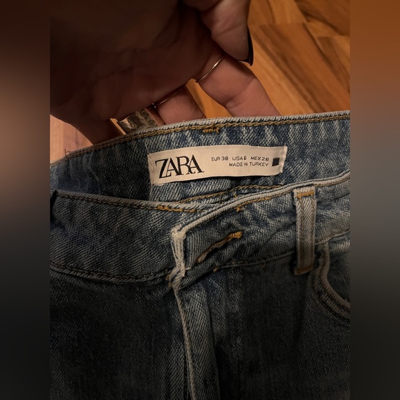 Zara bell bottom -flare distressed jeans - Picture 3 of 7